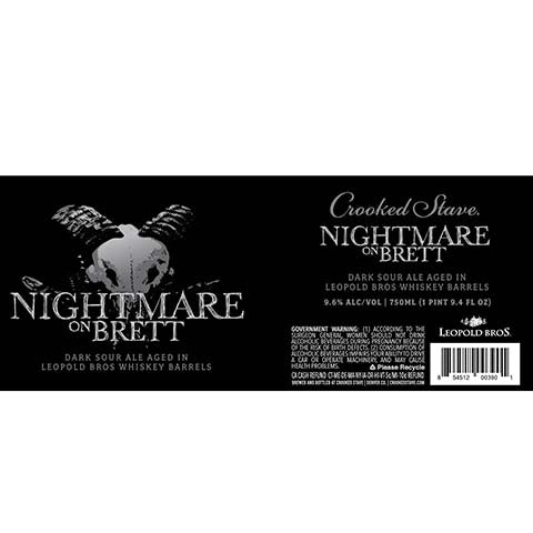 Crooked Stave Nightmare On Brett Dark Sour Ale