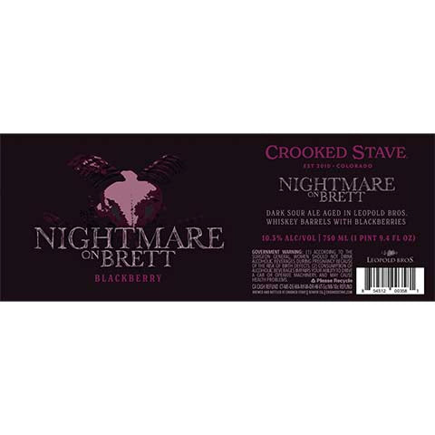 Crooked Stave Nightmare On Brett Dark Sour (Blackberry)