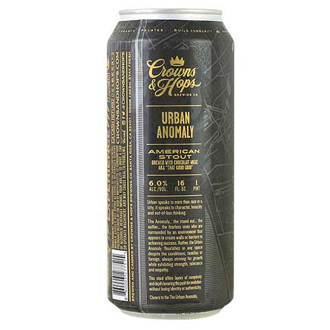 Crowns & Hops Urban Anomaly Stout