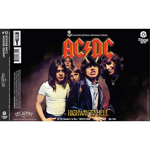 Decadent AC DC Highway To Hell Helles Lager