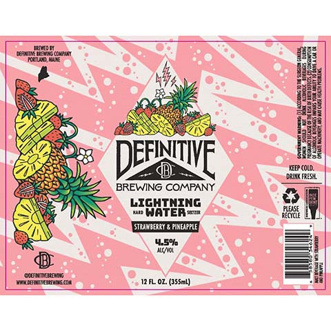 Definitive Lightning Water Strawberry & Pineapple