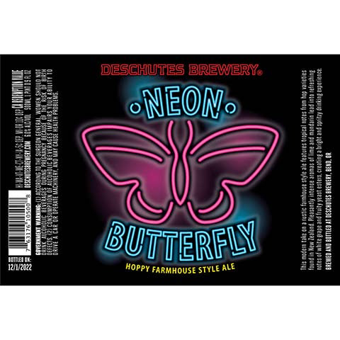 Deschutes Neon Butterfly Farmhouse Ale