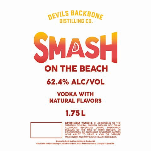 Devil's Backbone Smash on the Beach Vodka