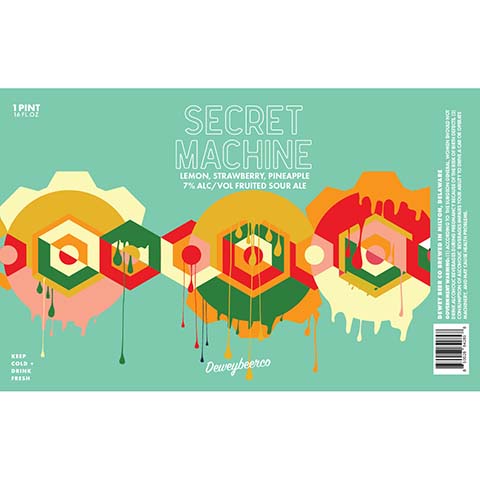 Dewey Beer Secret Machine (Lemon, Strawberry, Pineapple)