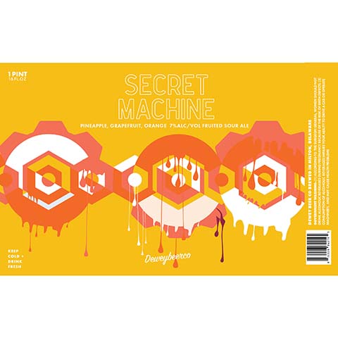 Dewey Beer Secret Machine (Pineapple, Grapefruit, Orange)