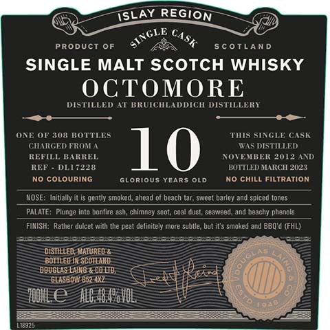 Douglas Laing's Islay Region Octomore Single Malt Scotch Whisky