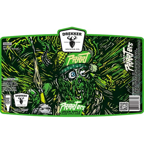 Drekker Jolly PRRRTers Green Apple Slush Sour