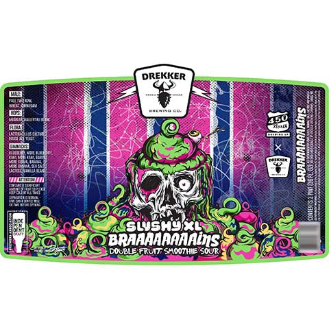 Drekker Slushy XL Braaaaaaaains Double Fruit Smoothie Sour
