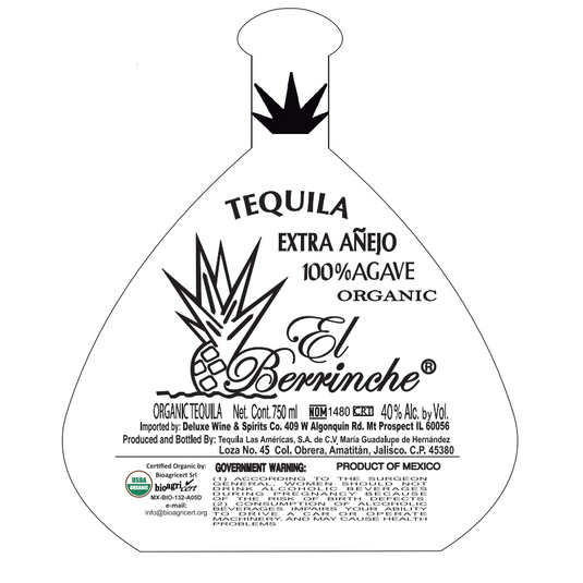 El Berrinche Extra Anejo Tequila