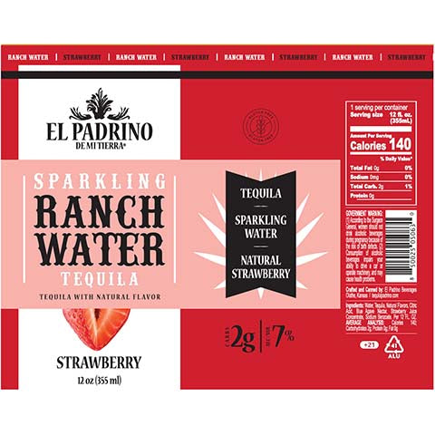 El-Padrino-Sparkling-Ranch-Water-Tequila-Strawberry-12OZ-CAN