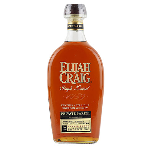 Elijah Craig 10yr Single Barrel Straight Bourbon Whiskey (Barrel Proof)