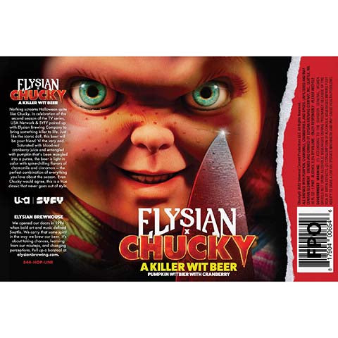 Elysian x Chucky A Killer Wit Beer
