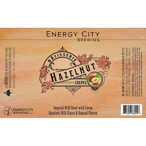 Energy City Batisserie Hazelnut Crepes Imperial Milk Stout