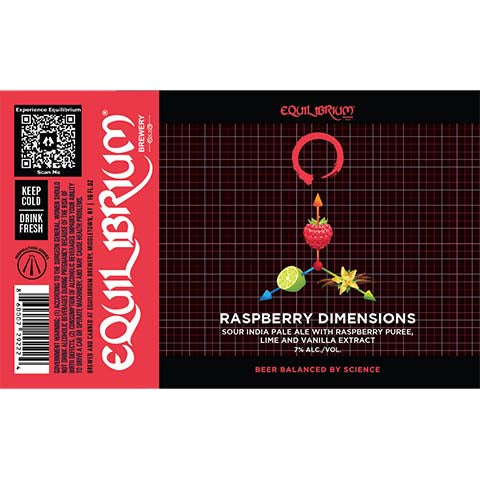 Equilibrium Raspberry Dimentions Sour IPA