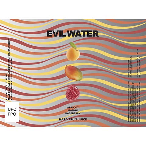 Evil Water Hard Fruit Juice (Apricot, Mango, Raspberry)