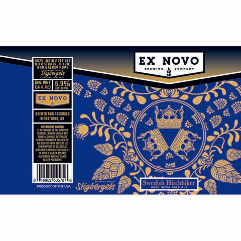 Ex Novo Swedish Hitchhiker Hazy IPA