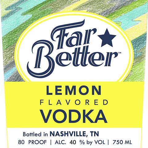 Far Better Lemon Flavored Vodka
