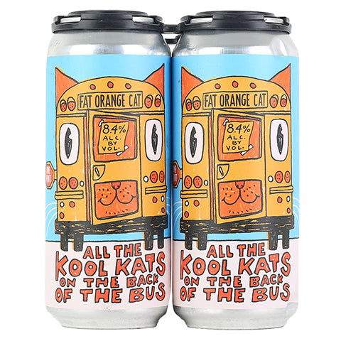 Fat Orange Cat All the Kool Kats On the Back of the Bus IPA