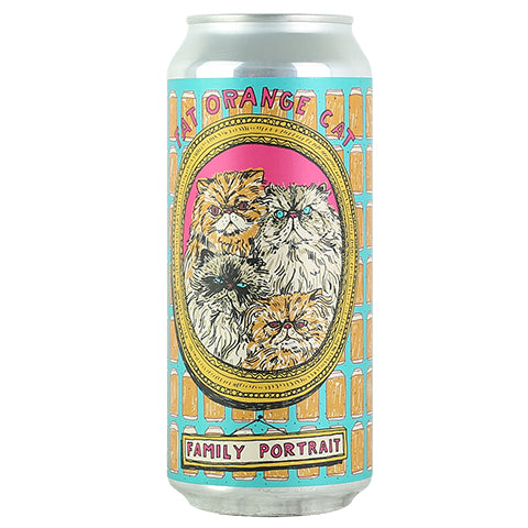 Fat Orange Cat Family Portrait Hazy DIPA