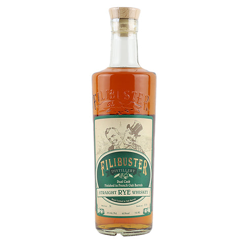 Filibuster Dual Cask Finished In French Oak Barrels Straight Rye Whiskey