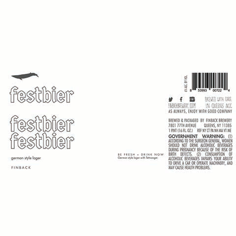 Finback Festbier Lager