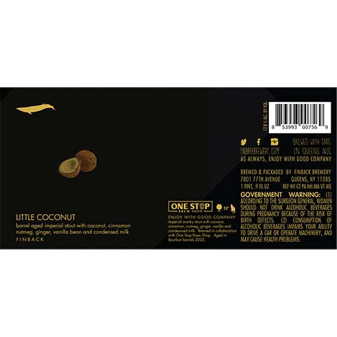 Finback Little Coconut Imperial Stout