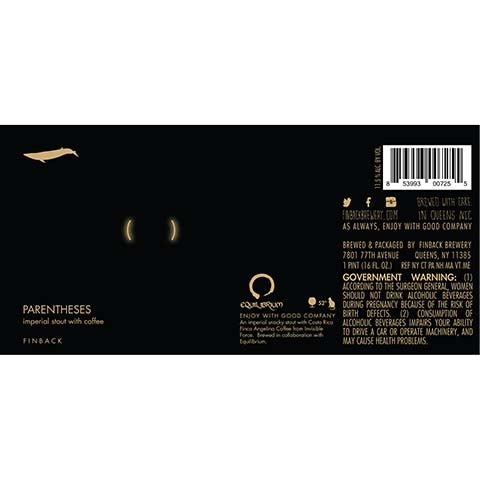 Finback Parentheses Imperial Stout