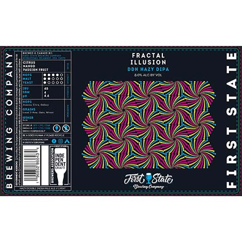 First State Fractal Illusion DDH Hazy DIPA