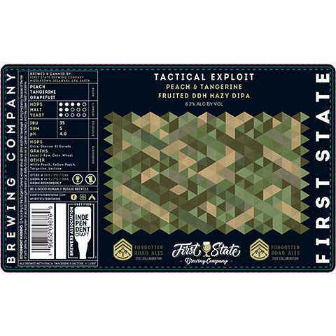 First State Tactical Exploit Hazy DIPA