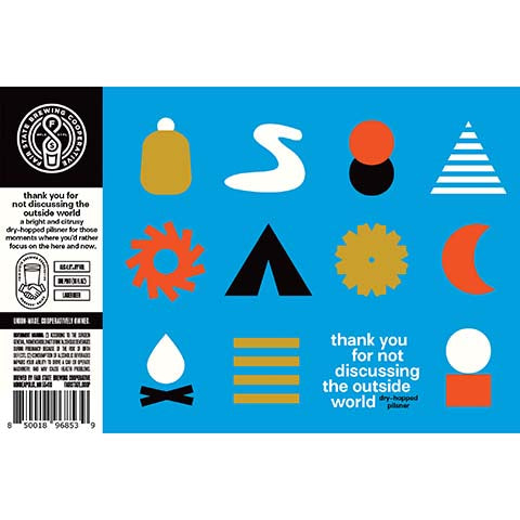 First State Thank You For Not Discussing The Outside World Pilsner