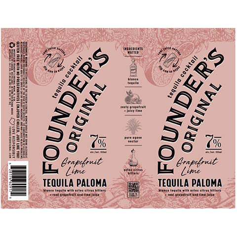 Founders Original Grapefruit Lime Tequila Paloma