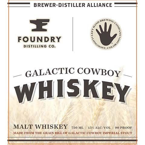Foundry/Left Hand Galactic Cowboy Whiskey
