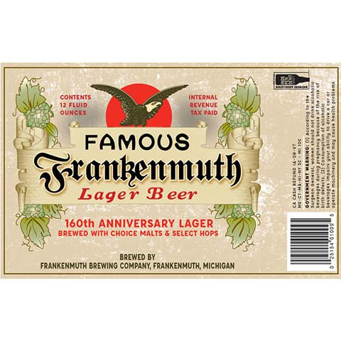 Frankenmuth 160th Anniversary Lager