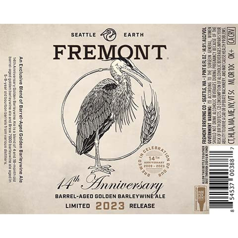 Fremont 14th Anniversary Barleywine Ale