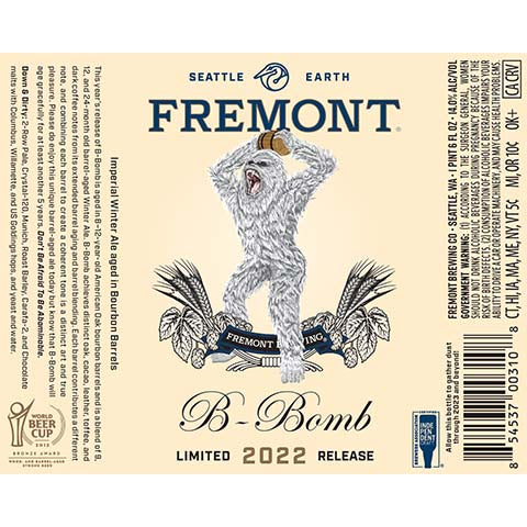 Fremont B-Bomb Imperial Winter Ale 2022