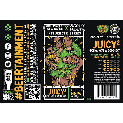 Full Circle/Nappy Roots Influencer Series: Juicy2 Gonna Have A Good Day Double Hazy IPA