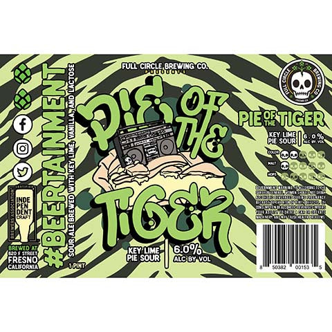 Full Circle Pie Of The Tiger Key Lime Pie Sour