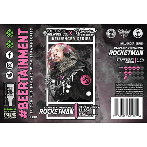 Full Circle/Warcloud Influencer Series: Dudley Perkins Rocketman Strawberry Saison