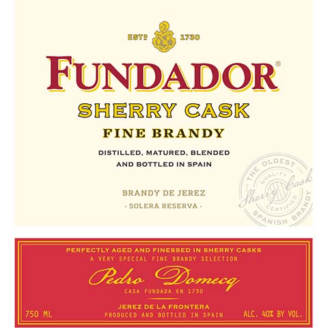 Fundador Sherry Cask Fine Brandy