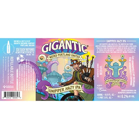 Gigantic Unipiper Hazy IPA