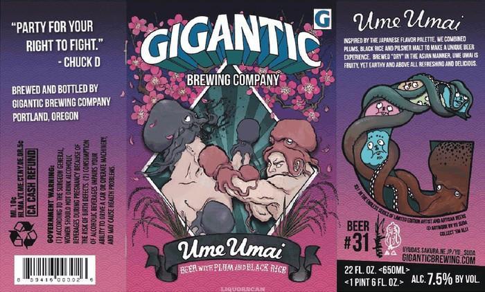 Gigantic Ume Umai – CraftShack - Buy craft beer online.