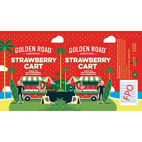 Golden Road Strawberry Cart Wheat Ale