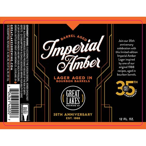 Great Lakes Barrel Aged Imperial Amber Lager