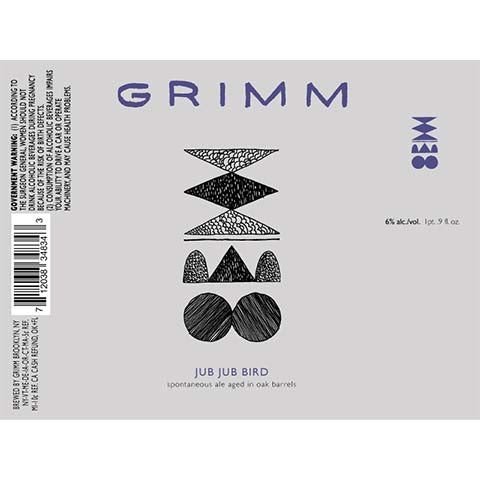 Grimm Jub Jub Bird Spontaneous Fermentation Ale