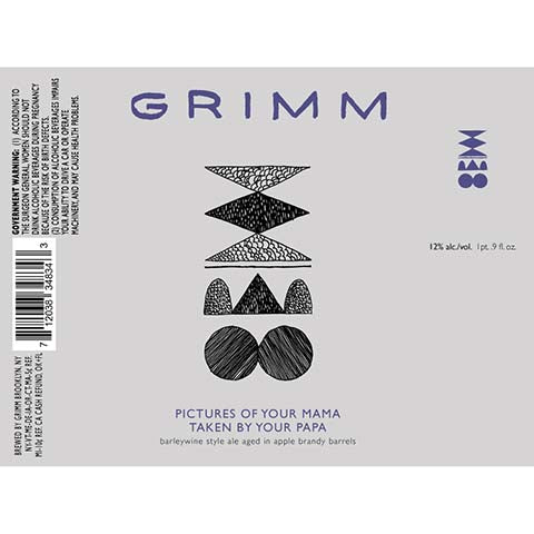 Grimm Pictures Of Your Mama Taken By Your Papa Barleywine Ale