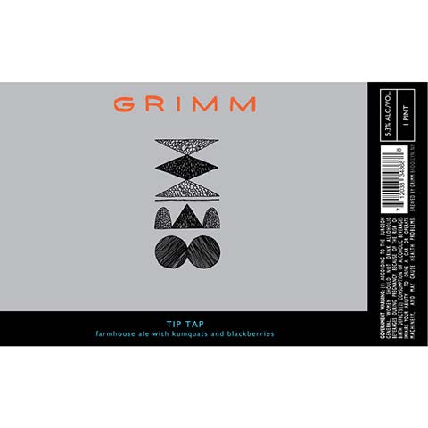 Grimm Tip Tap Farmhouse Ale