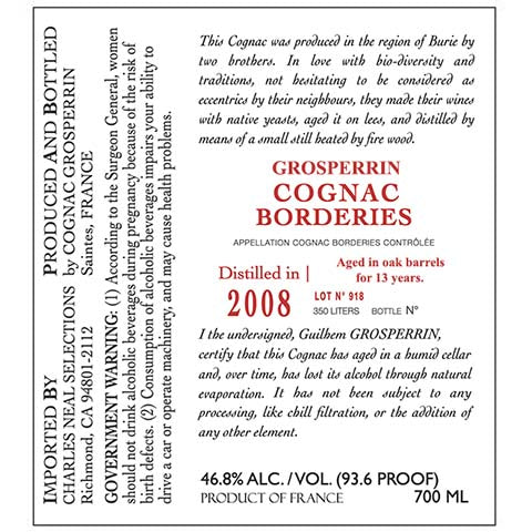 Grosperrin-Lot-N-918-Cognac-700ML-BTL