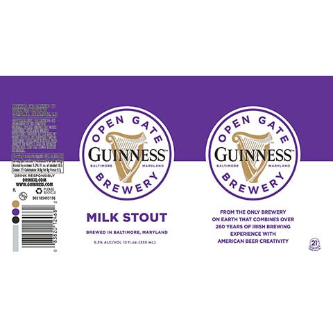 Guinness Open Gate: Milk Stout