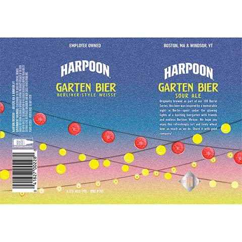 Harpoon Garten Bier Sour Ale