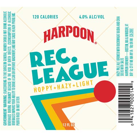 Harpoon Rec. League Hazy Pale Ale